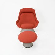 Fauteuil et repose-pieds par Warren Platner pour Knoll International, 1960s