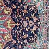 Ancient Persian carpet yazd 126x196 cm