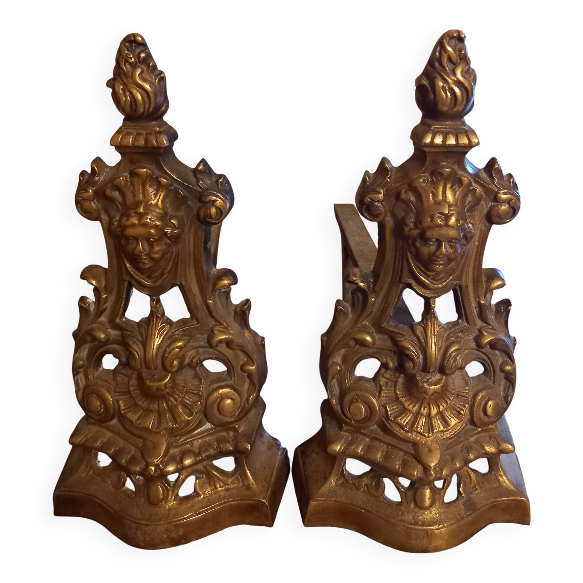 Gilded bronze candelabrum