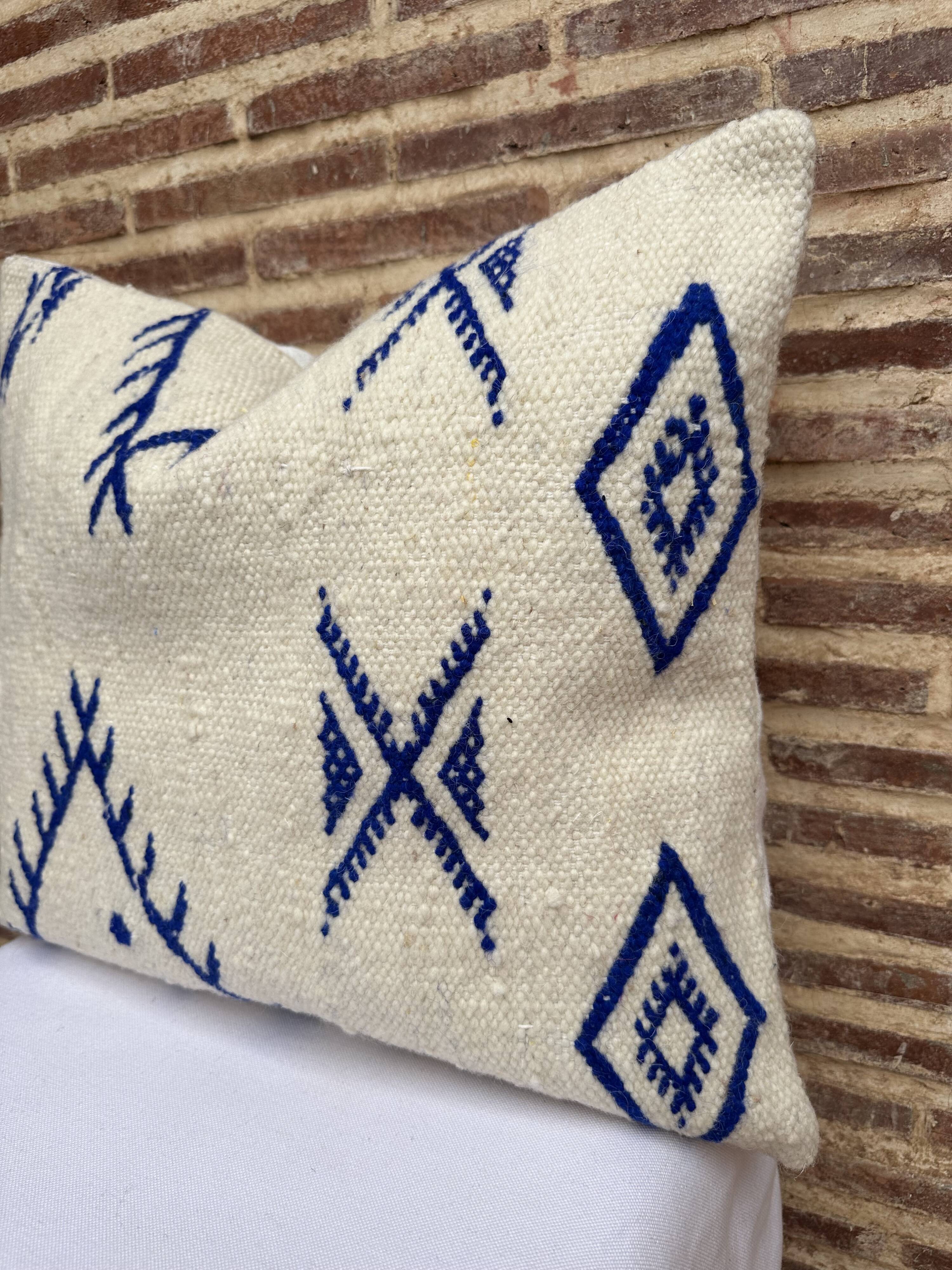 Coussin de sol marocain, coussins décoratifs, ottoman marocain vintage,