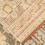 Shabby chic oushak runner rug 333x82cm