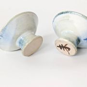 Pair of ceramic candle holders, West German, Till Sudeck, 1960s.