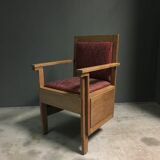 Rare Dutch  3 leg lounge chair 1920's