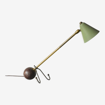 Lampe de table à contrepoids italienne, années 50