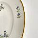 Assiette en porcelaine du Duc d’Angoulême | Motif floral Barbeaux (Bleuets)