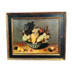 Painting: Oil on panel - still life with fruit