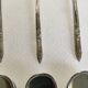 12 ERCUIS silver metal ice cream spoons