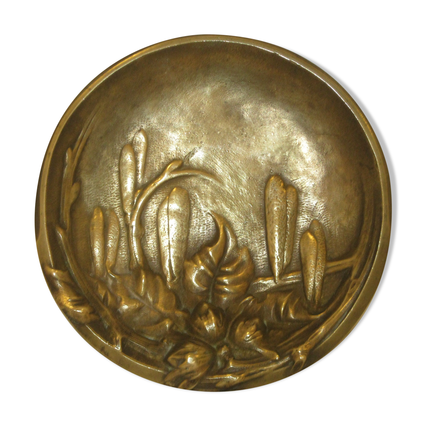 Art Deco bronze trinket bowl