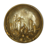 Art Deco bronze trinket bowl