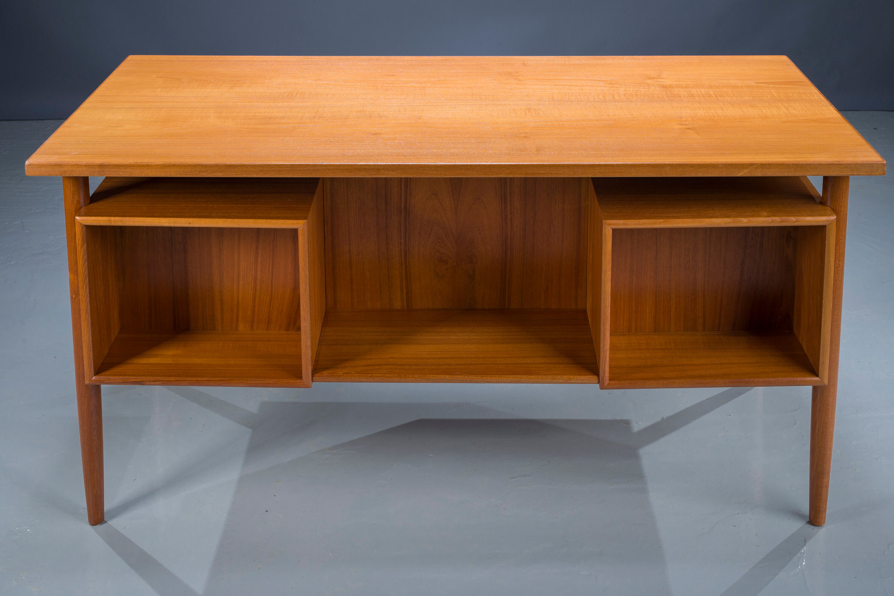 Mid-century Danish teak desk by HP Hansen, 1960s