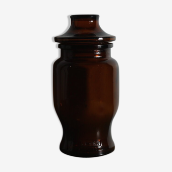 Amber jar of washing powder