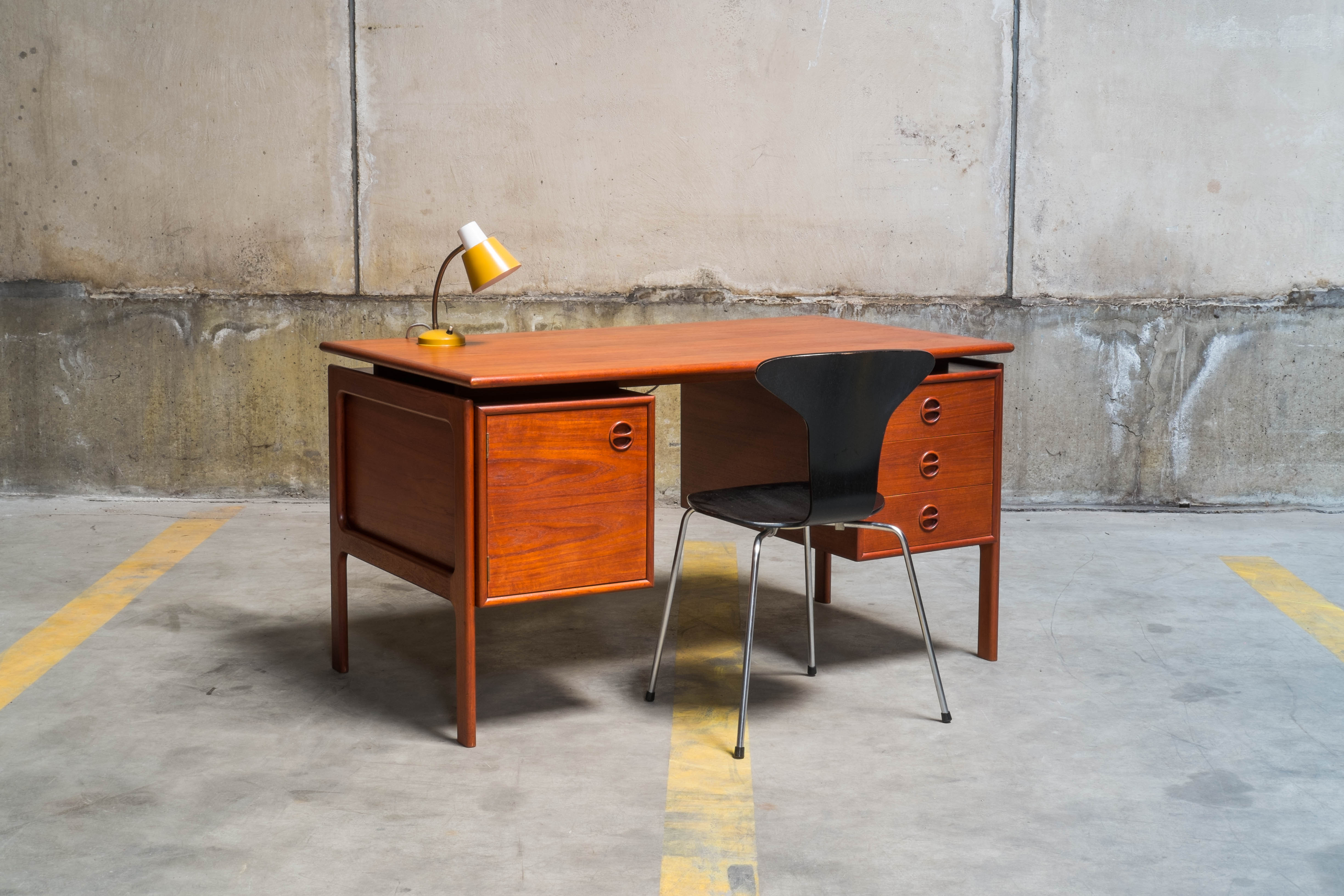 Writing desk designed by gv gasvig and produced by gv møbler in the 1960