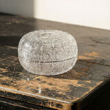 Large cut crystal box from Bohemia "Queen's Lace" vintage