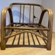 Pair of vintage rattan bamboo armchairs