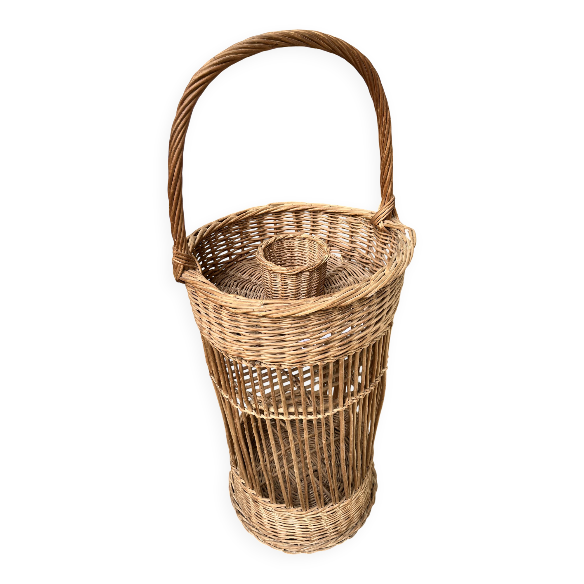 Vintage wicker server/side table