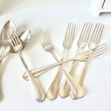 6 table forks and 4 large spoons