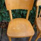 Lot of four old mismatched bistro chairs