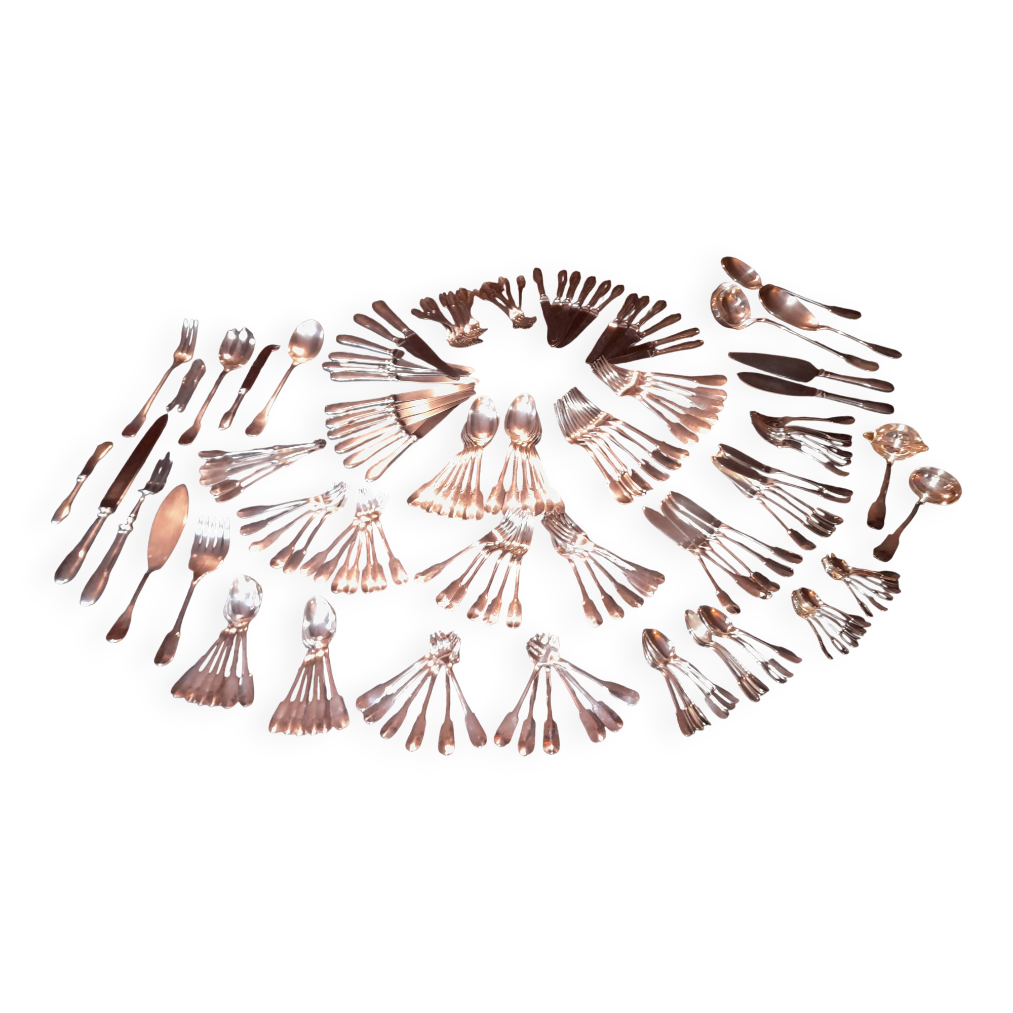 household set 172 pieces Christofle model Cluny