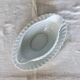 Saucière ovale vintage porcelaine blanche torsadée Limoges Haviland