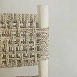 Natural rope bar stool