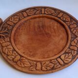 Carved wooden tray 40cm