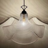 Suspended glass chandelier from Murano, Italy, 1970s.