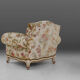 French set of lounge chairs in floral upholstery