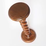 Pedestal column turned wood