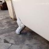 Old enamelled cast bath 19th