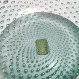 Aquamarine Bullicante Murano Glass Ashtray - Trinket Bowl