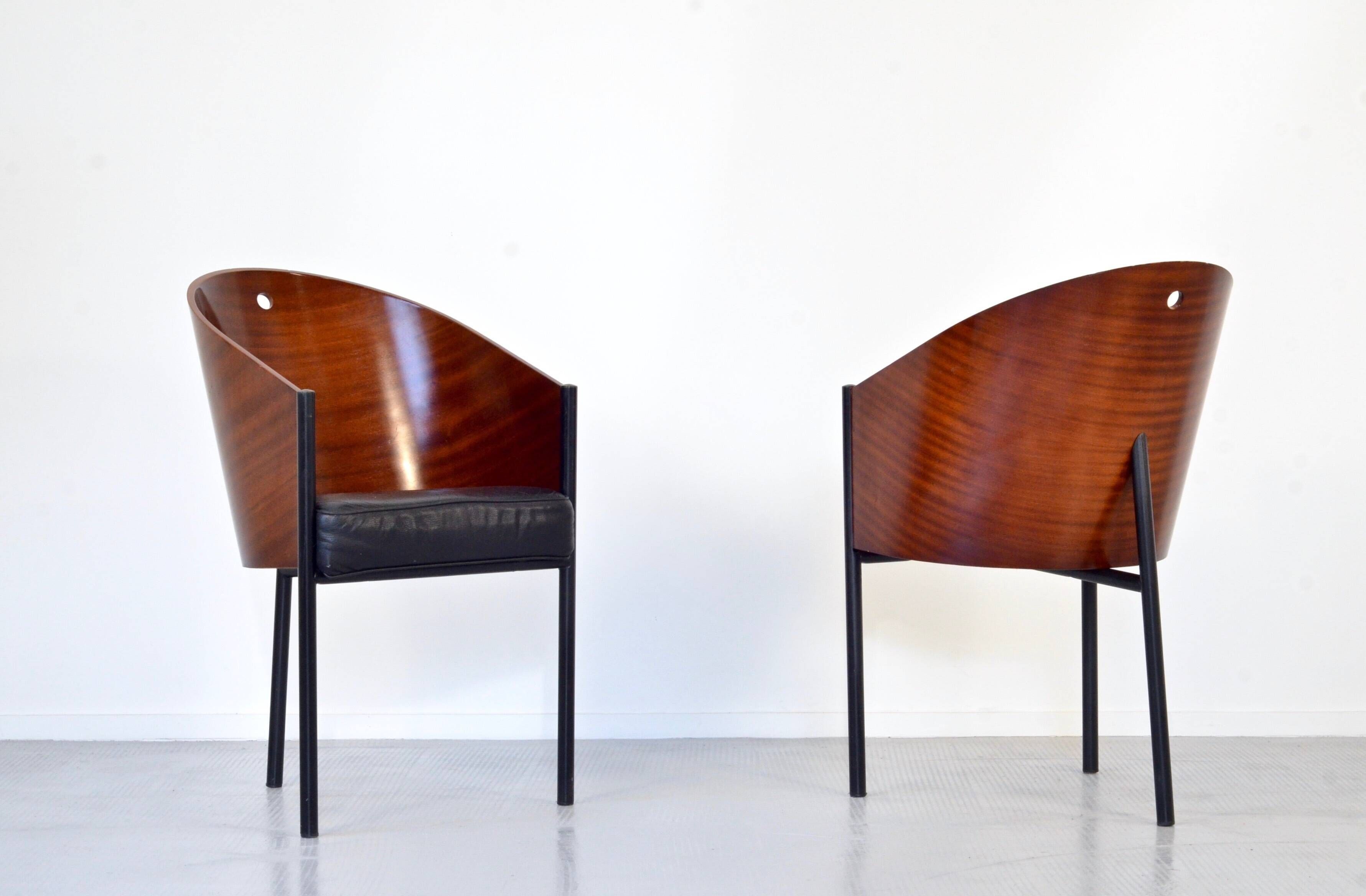 Set Of 2 Vintage Iconic 'Costes' Chairs By Philippe Starck