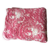 Quilted floral bedspread