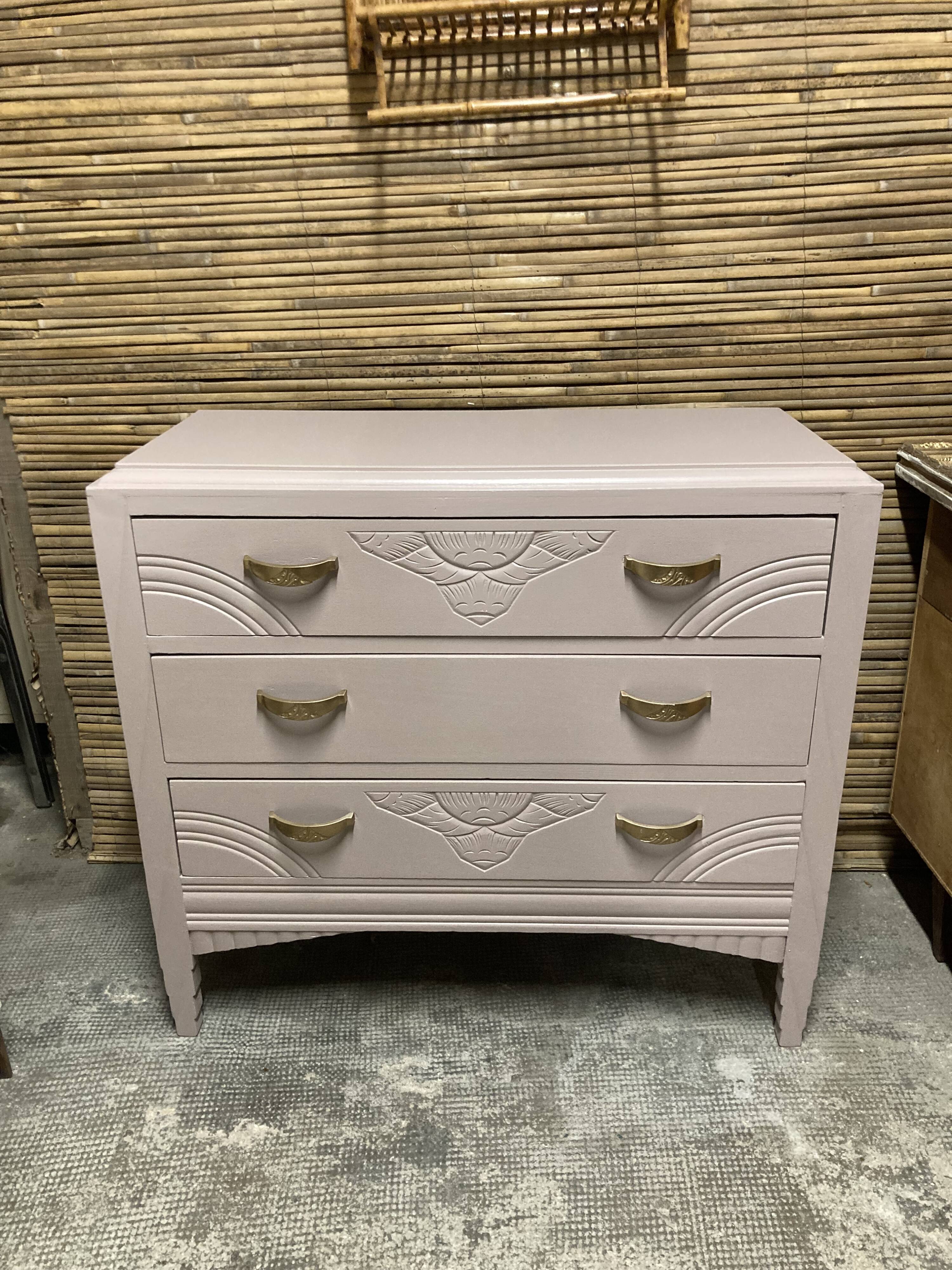 Vintage art deco chest of drawers