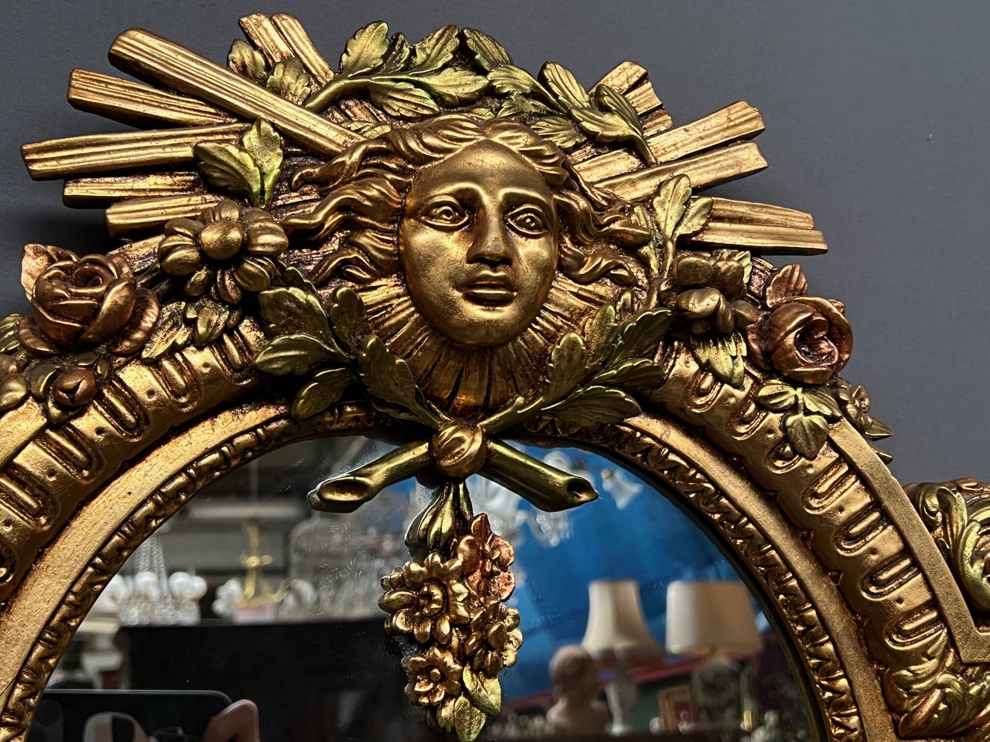 Vincenzo Fancelli – Franklin Mint. Louis XIV style designer mirror.