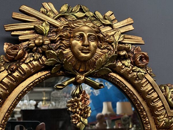 Miroir design de style Louis XIV par Vincenzo Fancelli pour Franklin Mint