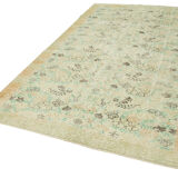 Handmade wool oriental beige rug 181 cm x 327 cm