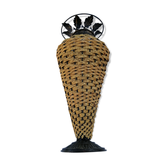 Bamboo vase braided