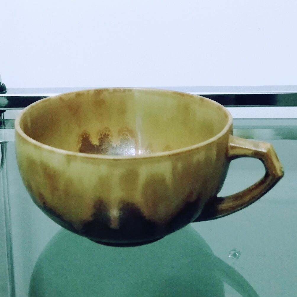 Duo of sandstone cups