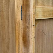 Armoire bonnetière parisienne bois brut 1950