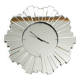 Gigantic rare heavy Sunburst mirror wall clock from the 1970s | Ø 70 cm