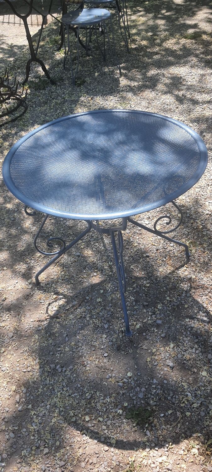 Vintage wrought iron coffee table