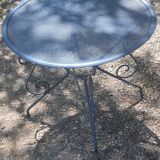 Vintage wrought iron coffee table