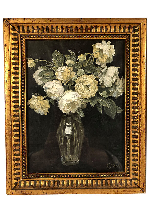 Ensemble de petites gouaches sur papier, bouquets de fleurs
