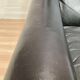 Scandinavian design armchair Aage Christiansen black leather 1950.