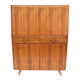 Vintage secretary with drawers, drop-down and doors from the 1960s.