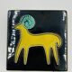 Vintage ceramic tile by Yvette Manoy - 1968
