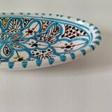 Moroccan glazed ceramic dish, Safi craftsmanship style