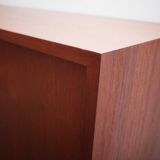 Buffet danois en teck vintage Commode portes coulissantes tiroirs