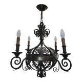 wrought iron chandelier