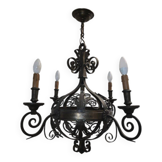 wrought iron chandelier